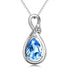 Crystal Heart Shape 925 Silver Necklace