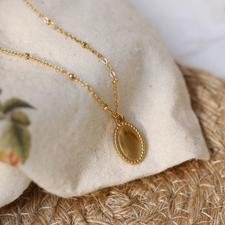 All-Match Daily Golden Pendant Clavicle Necklace