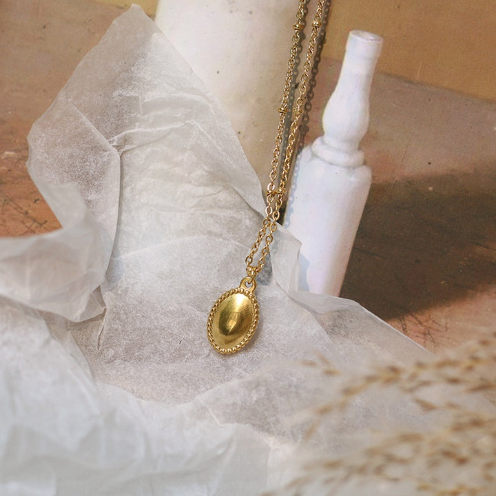 All-Match Daily Golden Pendant Clavicle Necklace