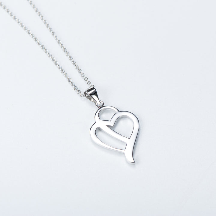 Heart ShapePendant 925 Silver Necklace