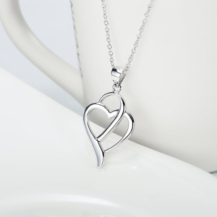 Heart ShapePendant 925 Silver Necklace