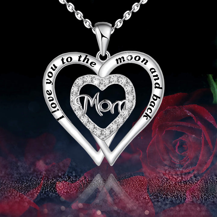 Double Love Necklace MOM Diamond